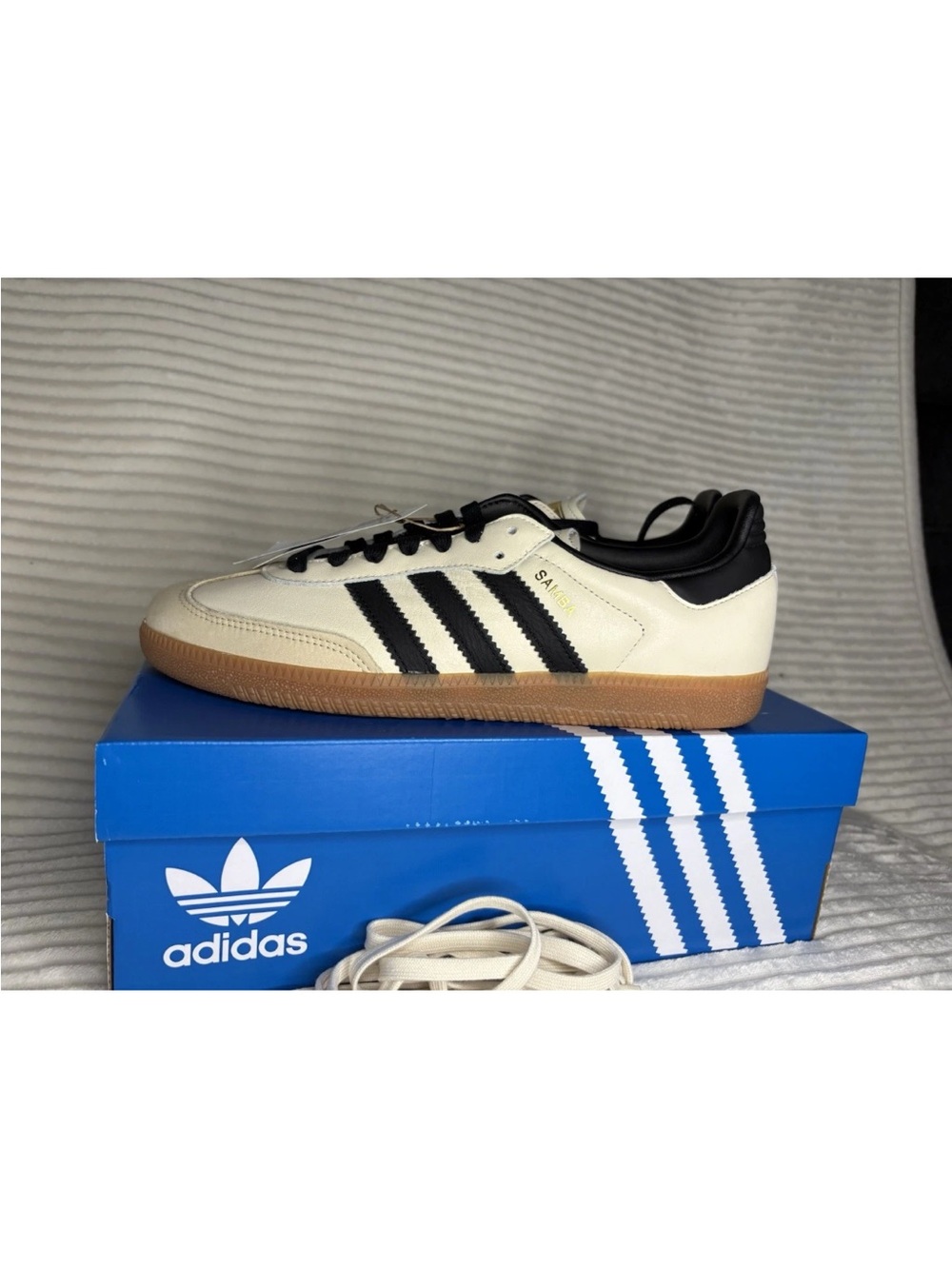 Adidas Samba OG Cream White Sand Strata W…Size 9.5 Ladies, 8.5 Mens